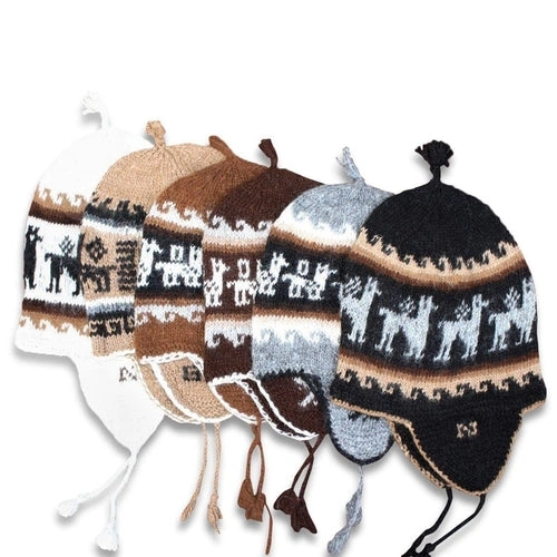 Cozy Alpaca Chullo Hat: Warm Ears & Happy Heart! Winter's Best Friend.